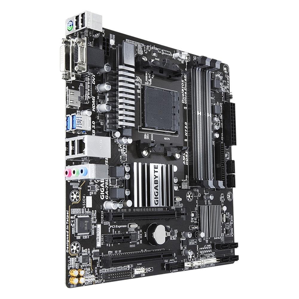 Placa-Mãe Gigabyte GA-78LMT-USB3 R2 KaBuM! E-Sports, AMD AM3+, mATX, DDR3 Placa-Mãe Gigabyte GA-78LMT-USB3 R2 KaBuM! E-Sports, AMD AM3+, mATX, DDR3
