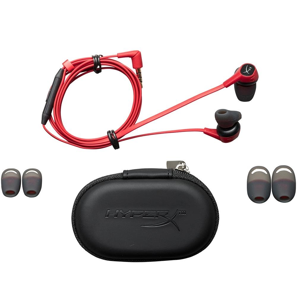 Fone de Ouvido Intra-Auricular Gamer HyperX Cloud Earbuds, Vermelho - 4P5J5AA Fone de Ouvido Intra-Auricular Gamer HyperX Cloud Earbuds, Vermelho - 4P5J5AA