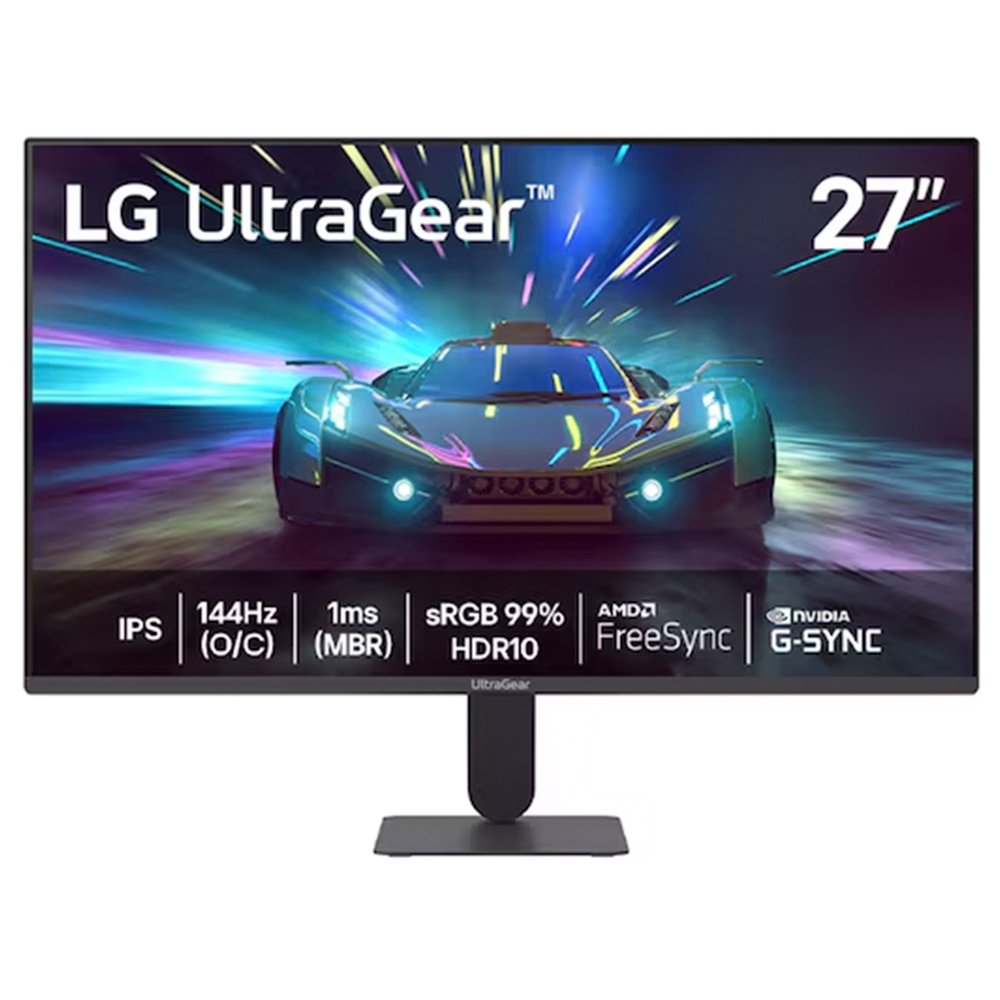 Monitor Gamer LG UltraGear 27", Full HD, 144Hz, 1ms, IPS, G-Sync, FreeSync, HDR10, Preto - 27G411A-B
