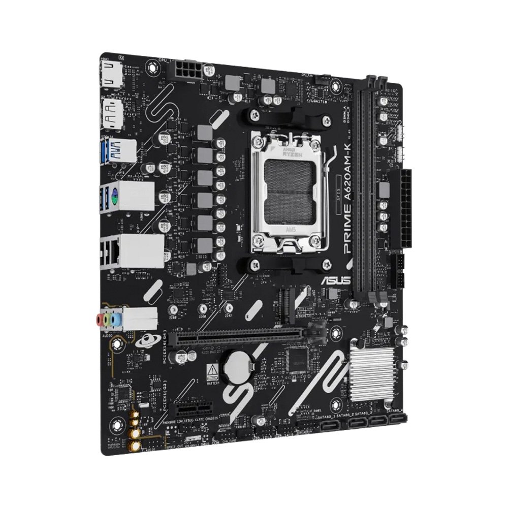 Placa Mãe ASUS PRIME A620AM-K, AMD AM5 , mATX, DDR5 - 90MB1GX0-M0EAY0 Placa Mãe ASUS PRIME A620AM-K, AMD AM5 , mATX, DDR5 - 90MB1GX0-M0EAY0