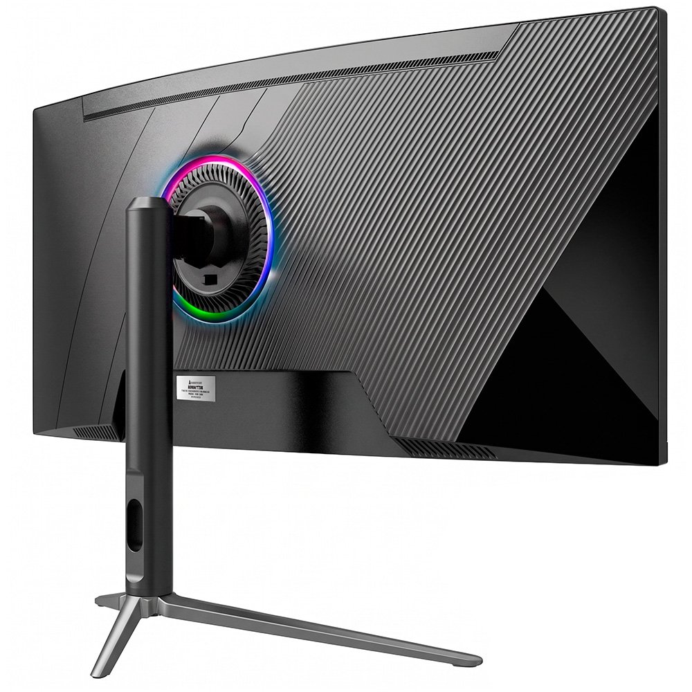Monitor Gamer Curvo Rise Mode 34", 4K, 165Hz, 1ms, VA, HDMI e DisplayPort, Altura Ajustável, Som Integrado, Preto - RM-MONV01-34C1652K-B Monitor Gamer Curvo Rise Mode 34", 4K, 165Hz, 1ms, VA, HDMI e DisplayPort, Altura Ajustável, Som Integrado, Preto - RM-MONV01-34C1652K-B