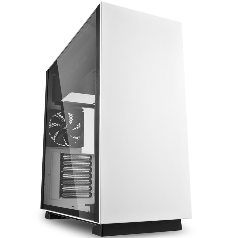 Gabinete Gamer Sharkoon Pure Steel sem Fonte, Mid Tower, USB 3.0, 2 Fans, Branco com Lateral em Vidro - PURE STEEL WHITE ATX Gabinete Gamer Sharkoon Pure Steel sem Fonte, Mid Tower, USB 3.0, 2 Fans, Branco com Lateral em Vidro - PURE STEEL WHITE ATX