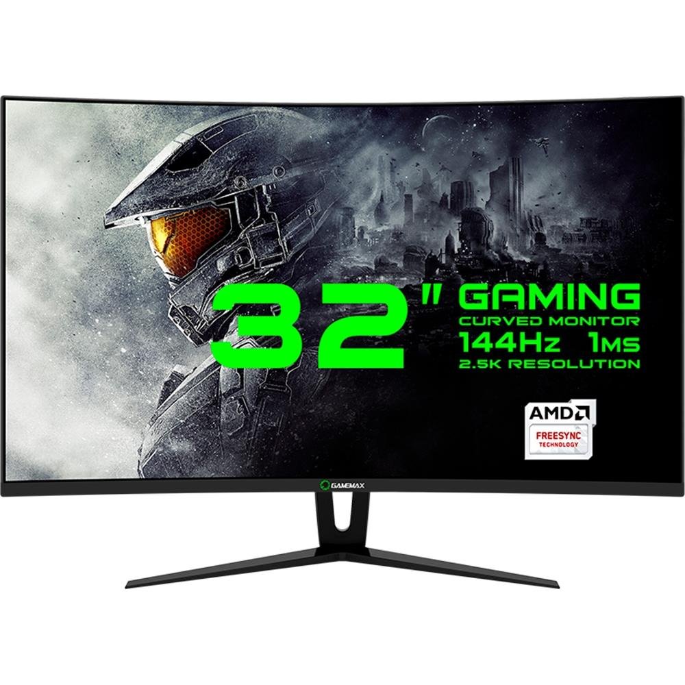 Monitor Gamer Gamemax LED 32´ Widescreen Curvo, QHD, HDMI/DVI/Display Port, FreeSync, Som Integrado, 144Hz, 1ms - GMX32CEWQ Monitor Gamer Gamemax LED 32´ Widescreen Curvo, QHD, HDMI/DVI/Display Port, FreeSync, Som Integrado, 144Hz, 1ms - GMX32CEWQ