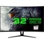 Monitor Gamer Gamemax LED 32´ Widescreen Curvo, QHD, HDMI/DVI/Display Port, FreeSync, Som Integrado, 144Hz, 1ms - GMX32CEWQ