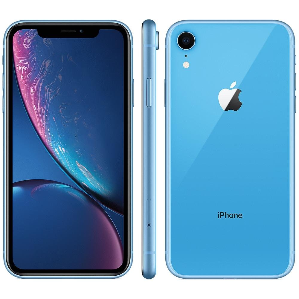 iPhone XR Azul, 128GB - MRYH2 | KaBuM!