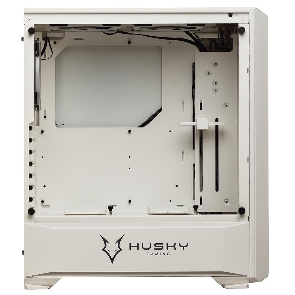 Gabinete Gamer Husky Gaming Avalanche, Branco, Mid Tower, 3 Fans RGB, Lateral Vidro de temperado - HGMC003 Gabinete Gamer Husky Gaming Avalanche, Branco, Mid Tower, 3 Fans RGB, Lateral Vidro de temperado - HGMC003