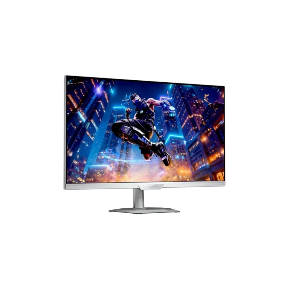 Monitor Gamer Gigabyte 27", QHD, 200Hz, 1ms, IPS, Adaptive-Sync, G-Sync, HDR 400, USB-C, Altura Ajustável, Branco - M27Q2 QD ICE