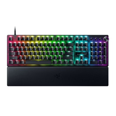 Teclado Mecânico Gamer Razer Huntsman V3 Pro 8KHz, RGB, Switch Analógico Óptico, Rapid Trigger, Layout US, Alumínio - RZ03-05530200