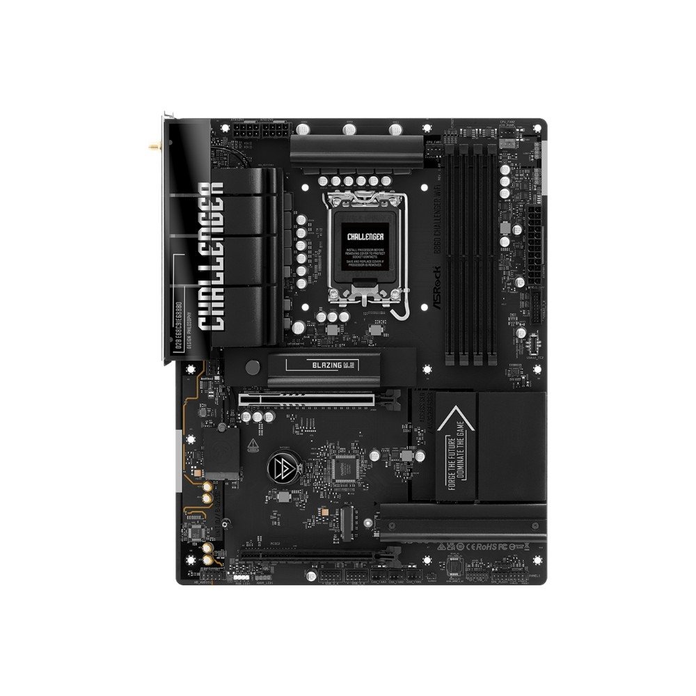 Placa-Mãe ASRock B860 Challenger WiFi, Intel LGA 1851, ATX, DDR5 - 90-MXBUB0-A0UAYZ Placa-Mãe ASRock B860 Challenger WiFi, Intel LGA 1851, ATX, DDR5 - 90-MXBUB0-A0UAYZ