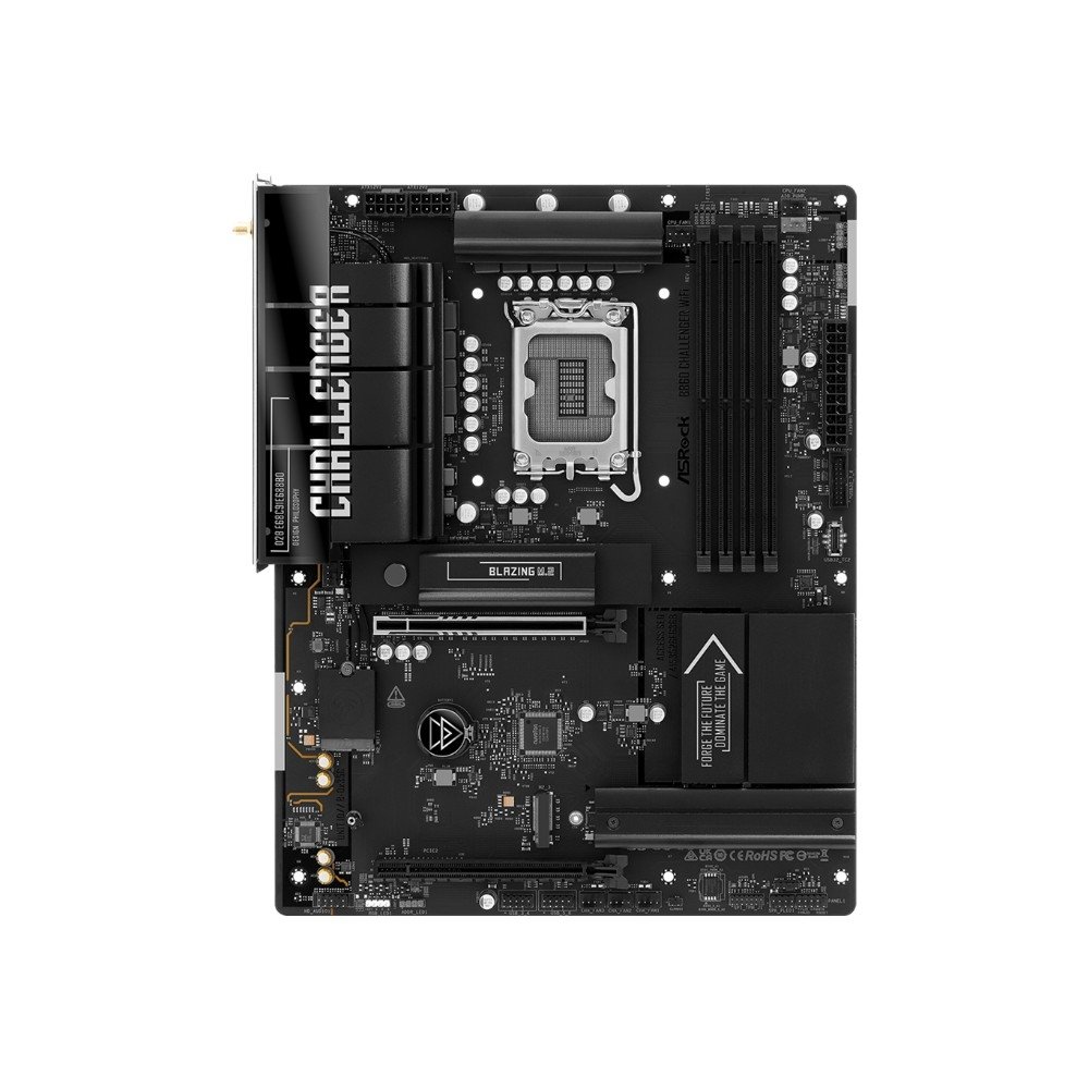 Placa-Mãe ASRock B860 Challenger WiFi, Intel LGA 1851, ATX, DDR5 - 90-MXBUB0-A0UAYZ Placa-Mãe ASRock B860 Challenger WiFi, Intel LGA 1851, ATX, DDR5 - 90-MXBUB0-A0UAYZ