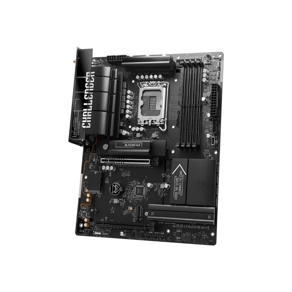 Placa-Mãe ASRock B860 Challenger WiFi, Intel LGA 1851, ATX, DDR5 - 90-MXBUB0-A0UAYZ Placa-Mãe ASRock B860 Challenger WiFi, Intel LGA 1851, ATX, DDR5 - 90-MXBUB0-A0UAYZ