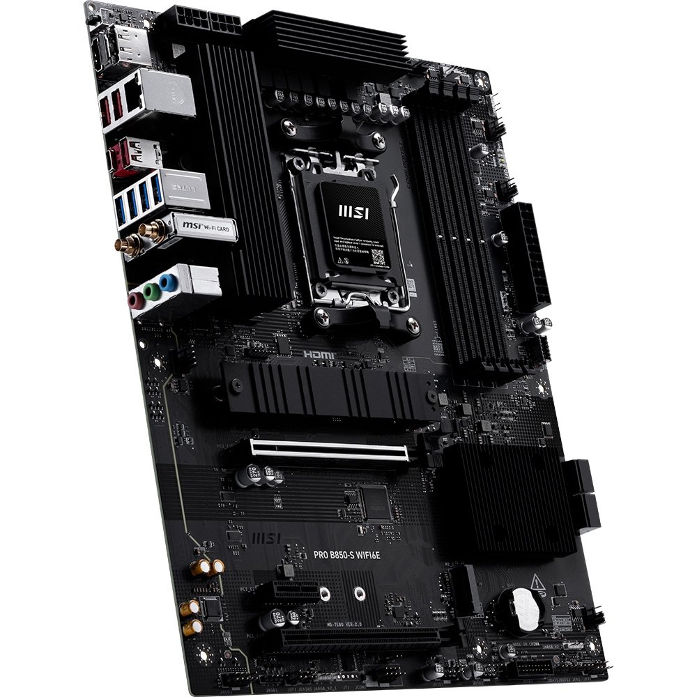 Placa-Mãe MSI PRO B850-S WiFi 6E, AMD AM5, ATX, DDR5 - PROB850SWIFI6E