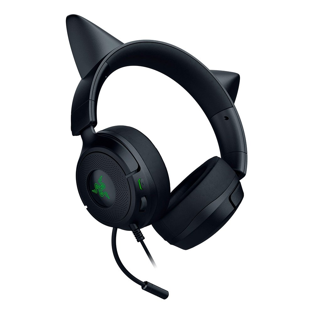 Headset Razer Kraken Kitty V3 X RGB Black | KaBuM!