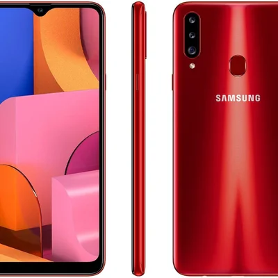 Smartphone Samsung Galaxy A20s, Vermelho, 32GB, Tela 6.5"