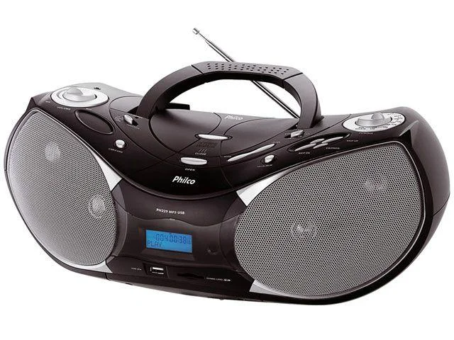 Caixa de Som Portátil Philco PH229N, USB, Bass Reflex, 8W, Bivolt, Preto Caixa de Som Portátil Philco PH229N, USB, Bass Reflex, 8W, Bivolt, Preto