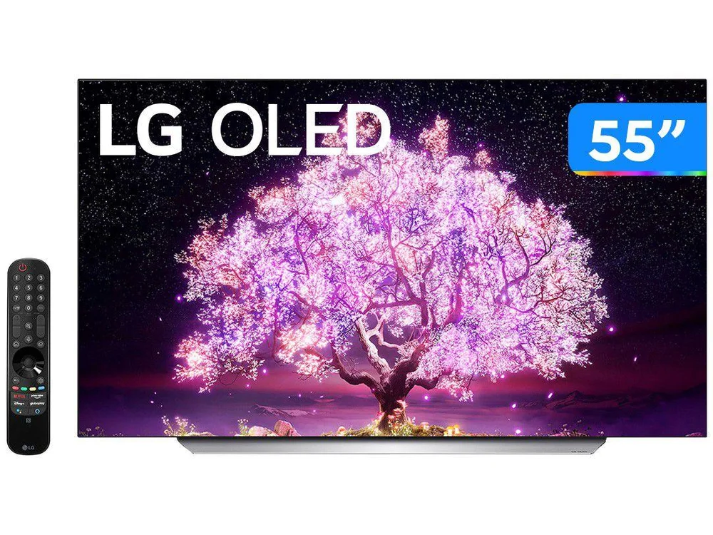 Smart TV OLED LG 55 Polegadas 4K, Wi-Fi, Com Inteligência Artificial ThinQ, Google, Alexa - OLED55C1PSA Smart TV OLED LG 55 Polegadas 4K, Wi-Fi, Com Inteligência Artificial ThinQ, Google, Alexa - OLED55C1PSA