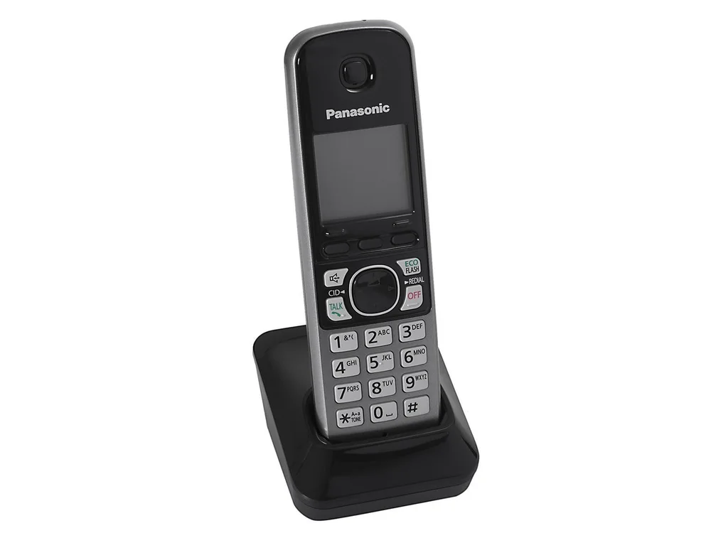 Telefone Sem Fio, Com Secretária Eletrônica + 1 Ramal e ID, Panasonic, DECT 6.0 Preto - KX-TG6722LBB Telefone Sem Fio, Com Secretária Eletrônica + 1 Ramal e ID, Panasonic, DECT 6.0 Preto - KX-TG6722LBB