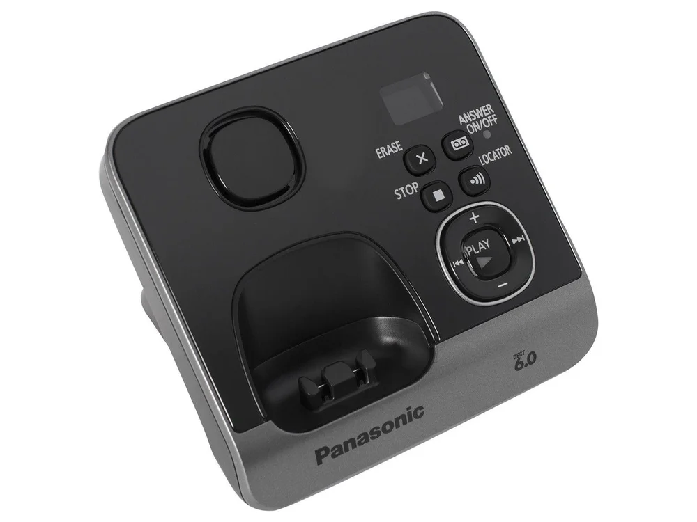 Telefone Sem Fio, Com Secretária Eletrônica + 1 Ramal e ID, Panasonic, DECT 6.0 Preto - KX-TG6722LBB Telefone Sem Fio, Com Secretária Eletrônica + 1 Ramal e ID, Panasonic, DECT 6.0 Preto - KX-TG6722LBB