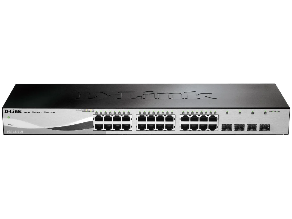 Switch DLink Gigabit Com 28 Portas Kabum