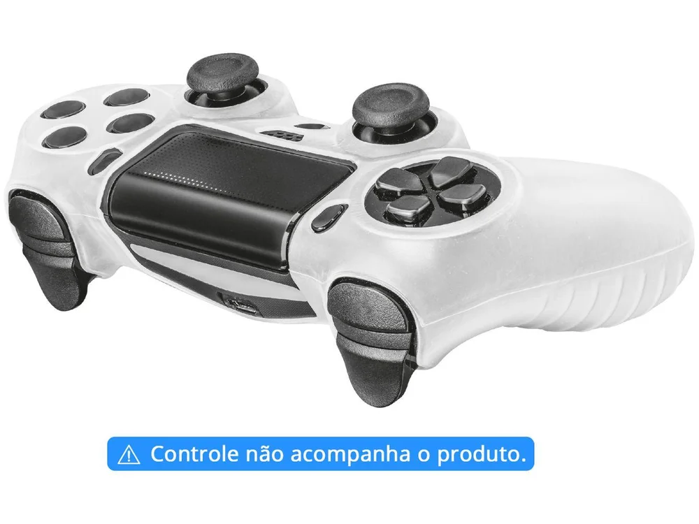 Capa De Silicone Para Joystick Trust Gxt 744t Ps4, Transparente.