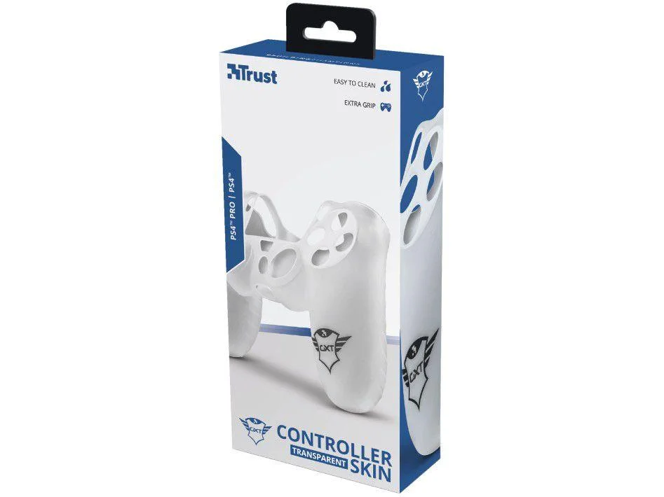 Capa De Silicone Para Joystick Trust Gxt 744t Ps4, Transparente.
