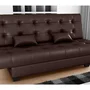 Sofá Cama Laila 3 Lugares Korino Marron Matrix.