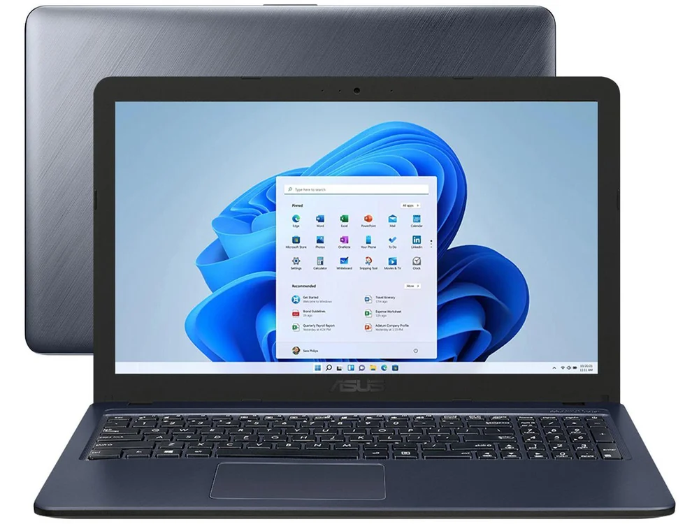 Notebook Asus X543ma Celeron N4000 4GB Cinza