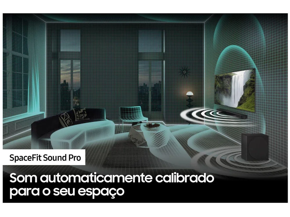 Soundbar Samsung Hw-Q800c, Bluetooth, Subwoofer Sem Fio, Wireless Dolby Atmos, Bivolt Soundbar Samsung Hw-Q800c, Bluetooth, Subwoofer Sem Fio, Wireless Dolby Atmos, Bivolt