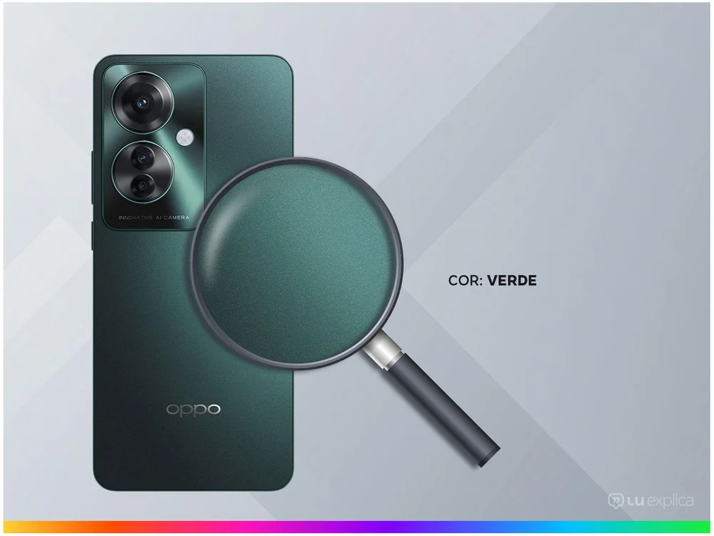 Smartphone OPPO Reno11 F 256GB Verde 5G 8GB RAM 6,