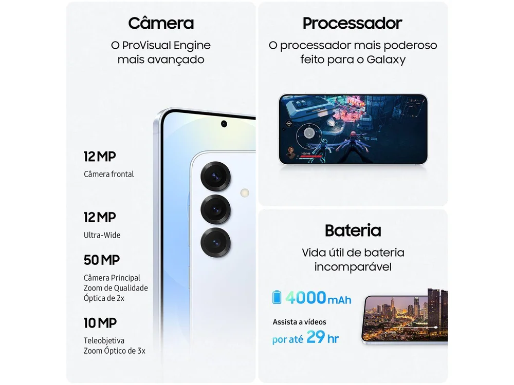 Samsung Galaxy S25 5G 256GB Galaxy AI Azul Marinho