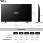 Smart TV 50" TCL 4K UHD QLED 50P7K Google TV AiPQ Google Assistente 3 HDMI