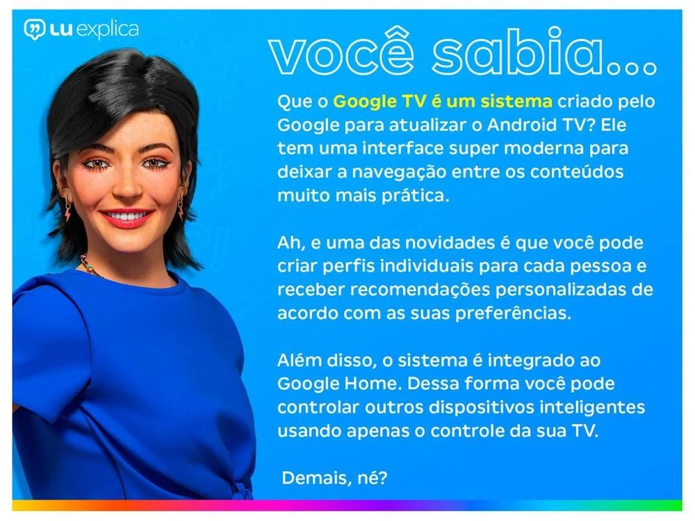 Smart TV 50"" TCL 4K UHD QLED 50P7K Google TV AiPQ Google Assistente 3 HDMI - view 4