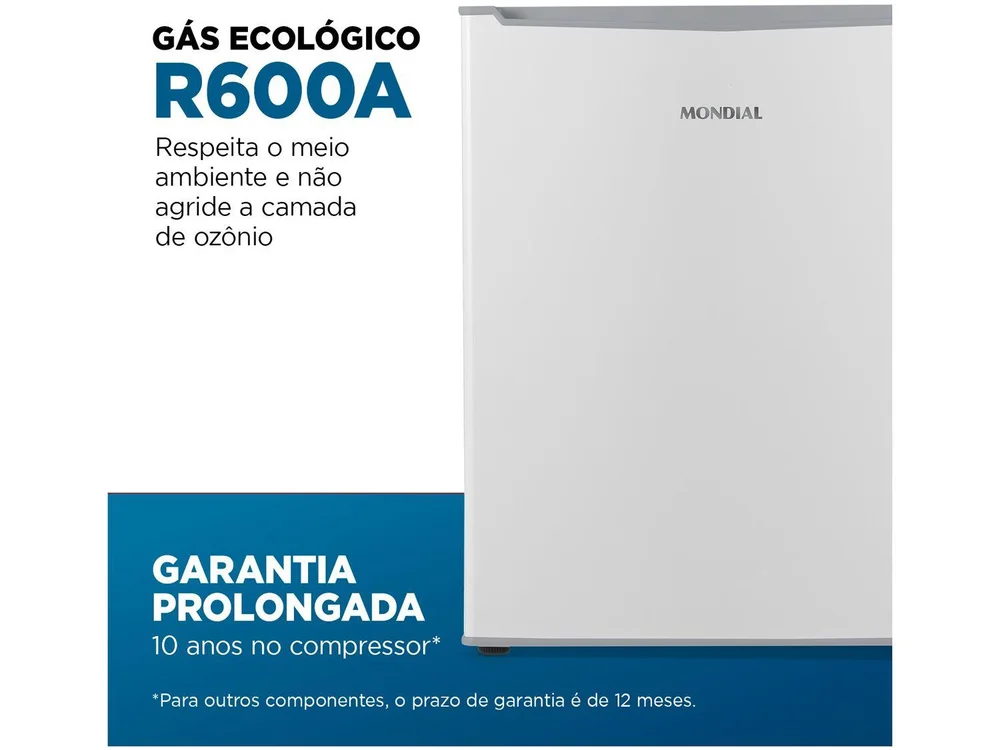 Frigobar Mondial 73L Branco e Cinza FGB-01-W80 Frigobar Mondial 73L Branco e Cinza FGB-01-W80