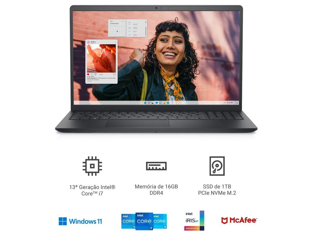 Notebook Dell Inspiron 15 Intel Core i7 16GB RAM 1