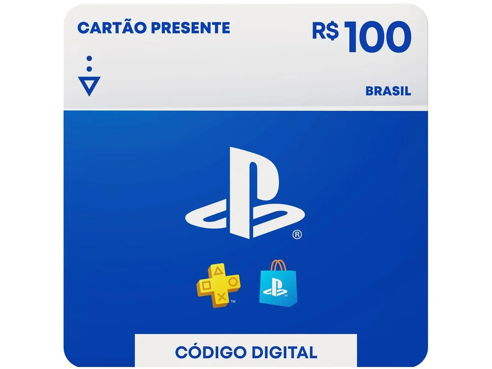 Cartão Presente Digital PlayStation Store R$ 100,00 Sony PlayStation Cartão Presente Digital PlayStation Store R$ 100,00 Sony PlayStation