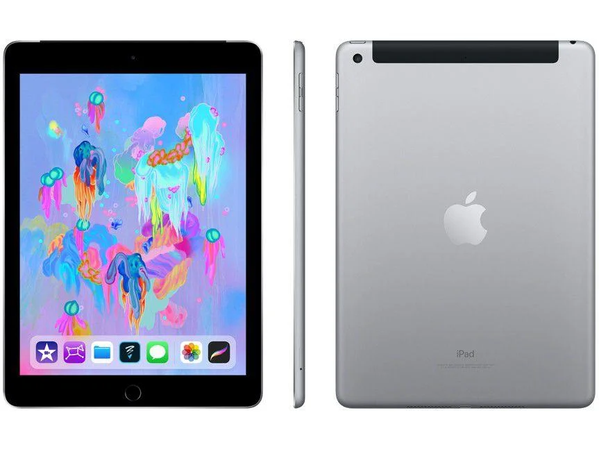 iPad 9,7” 6ª Geração Apple Wi-Fi + Cellular 128GB