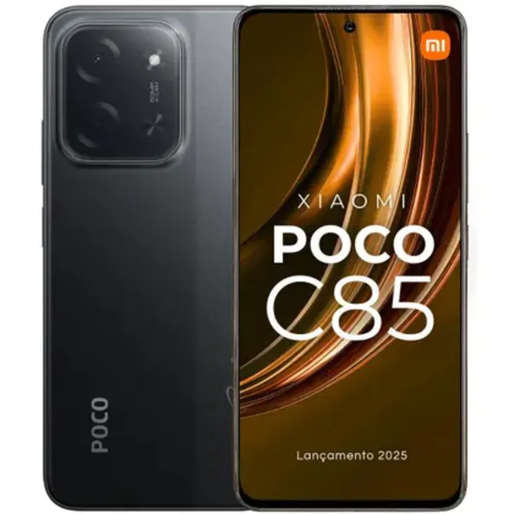 "Celular Xiaomi Poco C85 De 128GB 6gb Ram De 6.9"" Camera 50mp 13mp - Preto (global)"