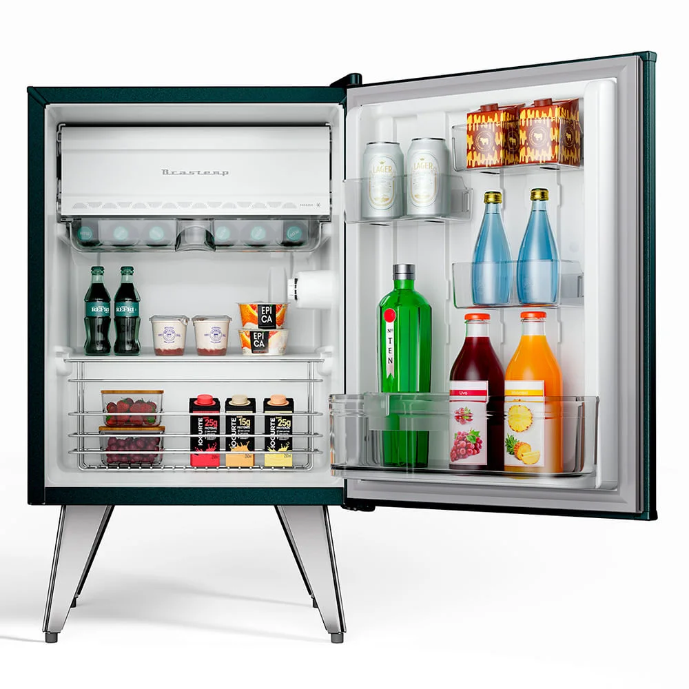 Frigobar Retrô 76 Litros Brastemp Green Jasper - Bra08mn - 220v Frigobar Retrô 76 Litros Brastemp Green Jasper - Bra08mn - 220v