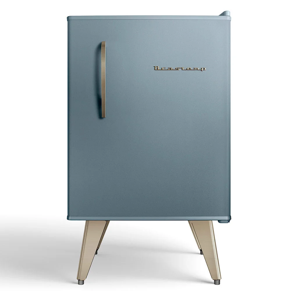 Frigobar Brastemp Retrô 76 Litros Blue Zircon - Bra08mw - 220v Frigobar Brastemp Retrô 76 Litros Blue Zircon - Bra08mw - 220v