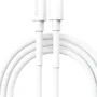Cabo Usb-c Turbo 1m Genérico 60w Branco Carregador Tipo C Branco