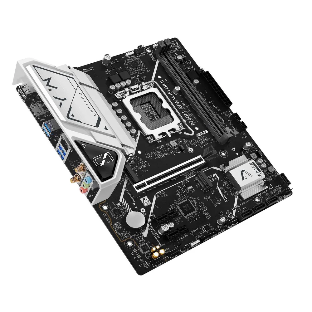 Placa Mãe Asus B760m‑ayw Wifi D4 Ii Ddr4 Matx Wifi 6 PCie 5 Placa Mãe Asus B760m‑ayw Wifi D4 Ii Ddr4 Matx Wifi 6 PCie 5