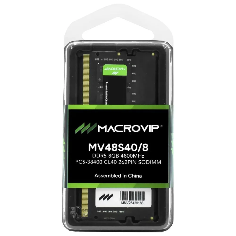 Memoria Macrovip Note 8GB Ddr5 4800mhz Mv48s40/8 Memoria Macrovip Note 8GB Ddr5 4800mhz Mv48s40/8