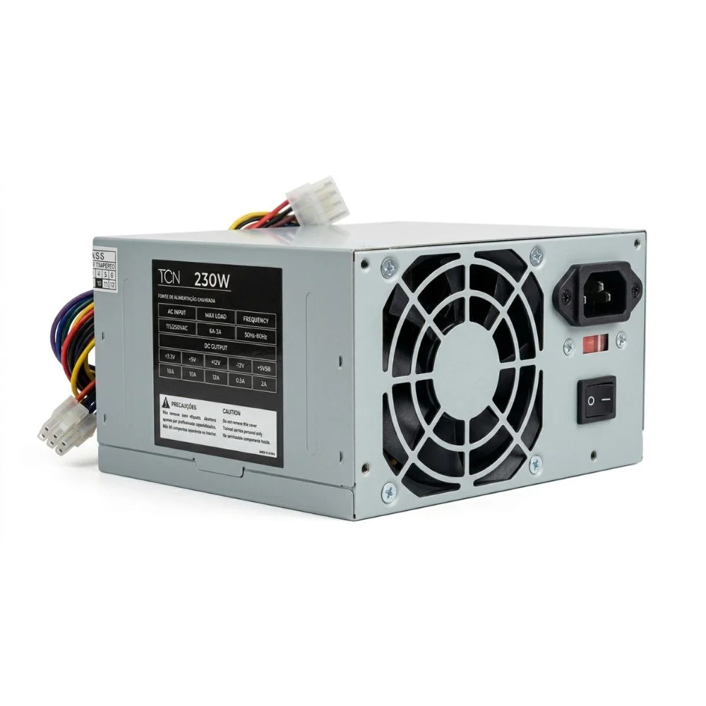 Fonte De Alimentação Atx Bulk Tcn 230w S/ Cabo Fonte De Alimentação Atx Bulk Tcn 230w S/ Cabo