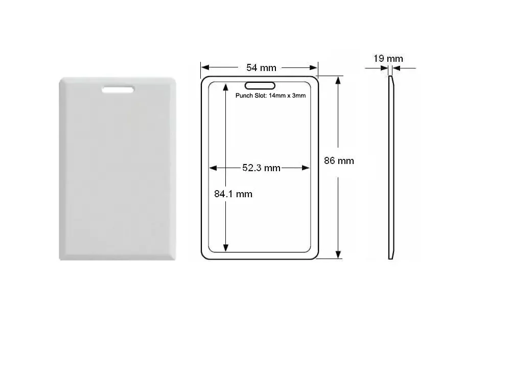 Cracha Rfid 13,56 Mhz 1k Código Impresso - 10 Unidades