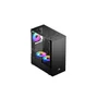 Gabinete PC Gamer RGB Vidro Temperado Atx M-atx Controle Remoto Suporte Watercooler 360mm D-atx13