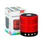 Mini Caixa De Som Portatil Bluetooth Speaker Ws-887 Vermelho