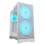 Gabinete Cougar Airface 180 Atx Mid Tower Lateral De Vidro Temperado Usb Tipo C Com 3 Fan Branco Cgr-5va4w-RGB