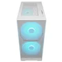 Gabinete Cougar Airface 180 Atx Mid Tower Lateral De Vidro Temperado Usb Tipo C Com 3 Fan Branco Cgr-5va4w-RGB