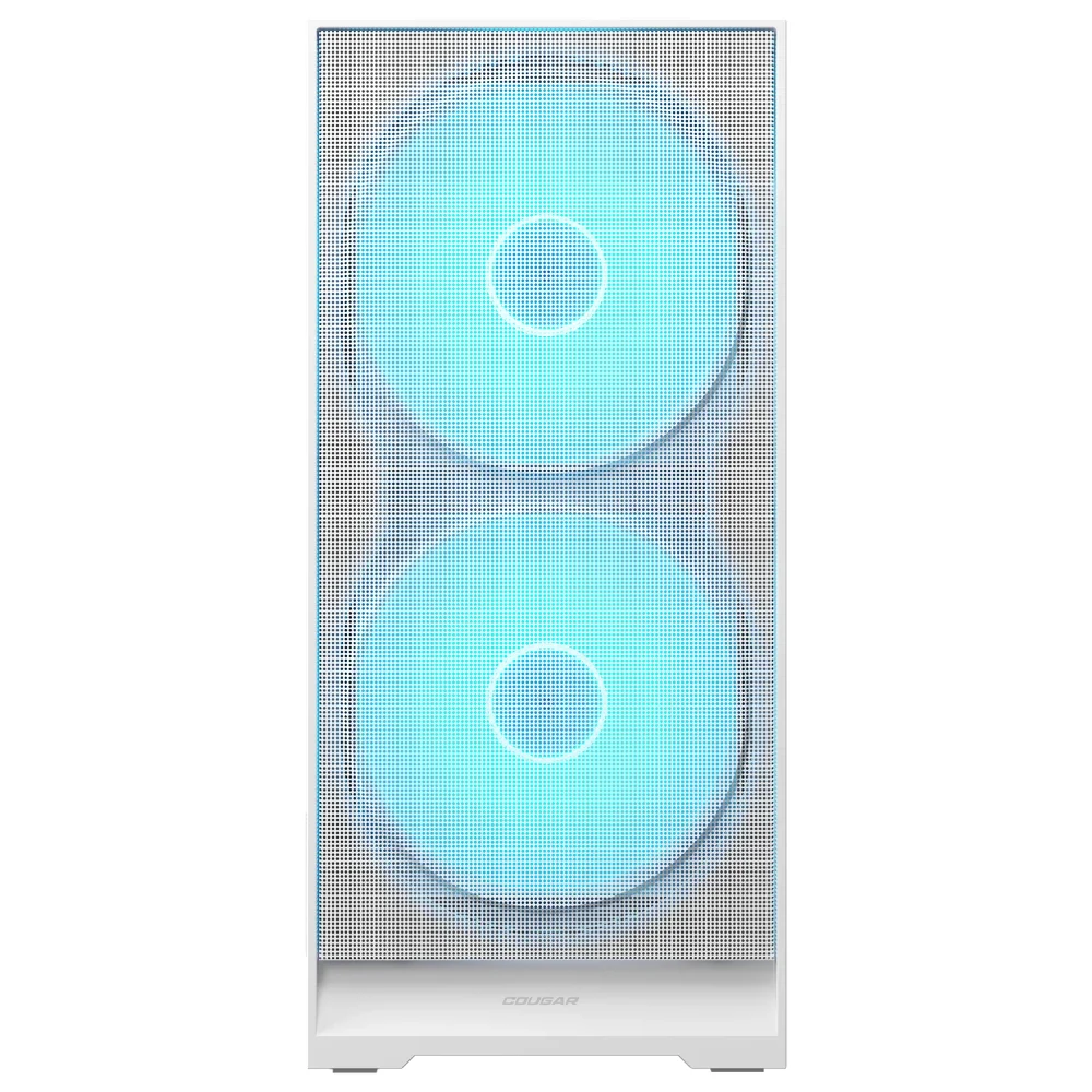 Gabinete Cougar Airface 180 Atx Mid Tower Lateral De Vidro Temperado Usb Tipo C Com 3 Fan Branco Cgr-5va4w-RGB Gabinete Cougar Airface 180 Atx Mid Tower Lateral De Vidro Temperado Usb Tipo C Com 3 Fan Branco Cgr-5va4w-RGB
