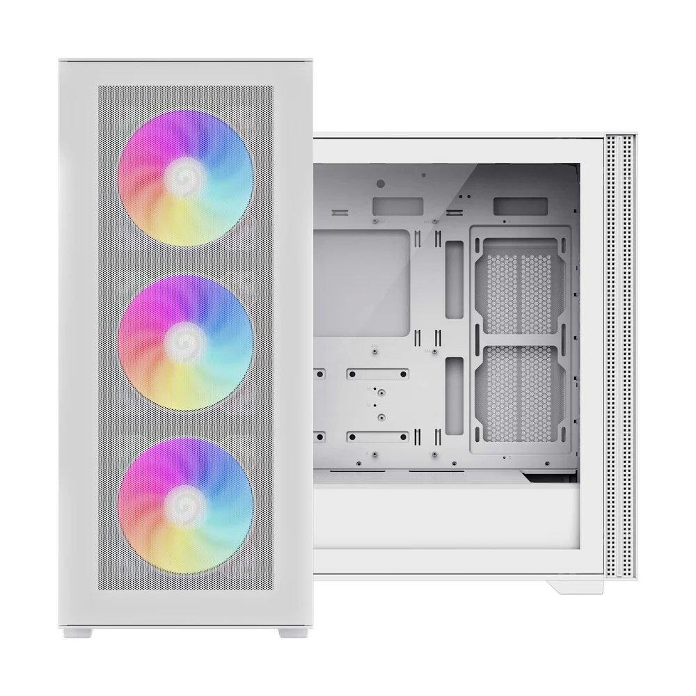 Gabinete Gamer Gamemax Quest Wh, E-atx, Vidro Temperado, 3 Fans Gabinete Gamer Gamemax Quest Wh, E-atx, Vidro Temperado, 3 Fans